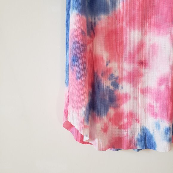 Yakira Bella Blue Pink Tie Dye Dress XS - Picture 4 of 7